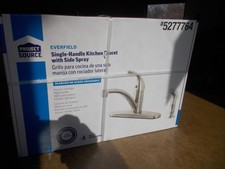Project Source Stainless Steel Single Handle Kitchen Faucet