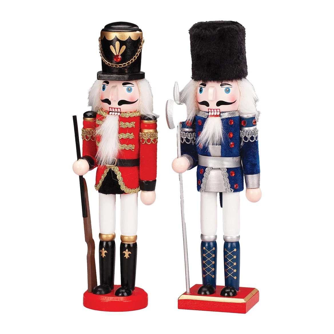 Traditional 12" Nutcrackers by Holiday Peak, Set of 2