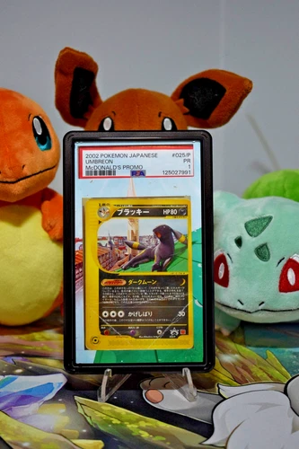 2002 POKEMON JAPANESE MCDONALD'S PROMO #025/P UMBREON PSA 1 w/ Case & Art
