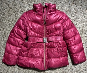 michael kors parka pink