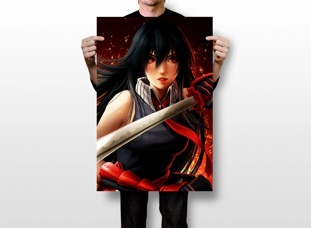 Akame ga Kill Red Eyes Sword Anime Poster for Sale by Anime Store