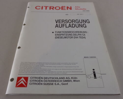 Manual de Taller Citroen C3 Inyección Delphi C6 Motor Diesel Dv 4 Ted 4