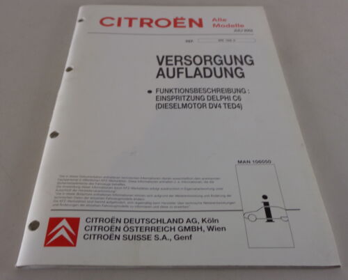 Werkstatthandbuch Citroen C3 | Einspritzung Delphi C6 Dieselmotor DV 4 TED 4 - Bild 1 von 1