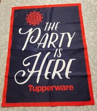 Tupperware  Home Party Sales Double sided banner 23"x 17"