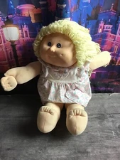 Cabbage Patch Kid 1978,1982 Blonde Hair Blue Eyes-preowned 