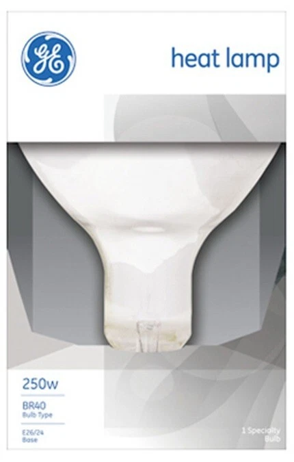 GE 37770 250R40-1 250 Watt R40 Infrared Reflector Heat Lamp Bulb - Pack of 6 - Image 3 of 3