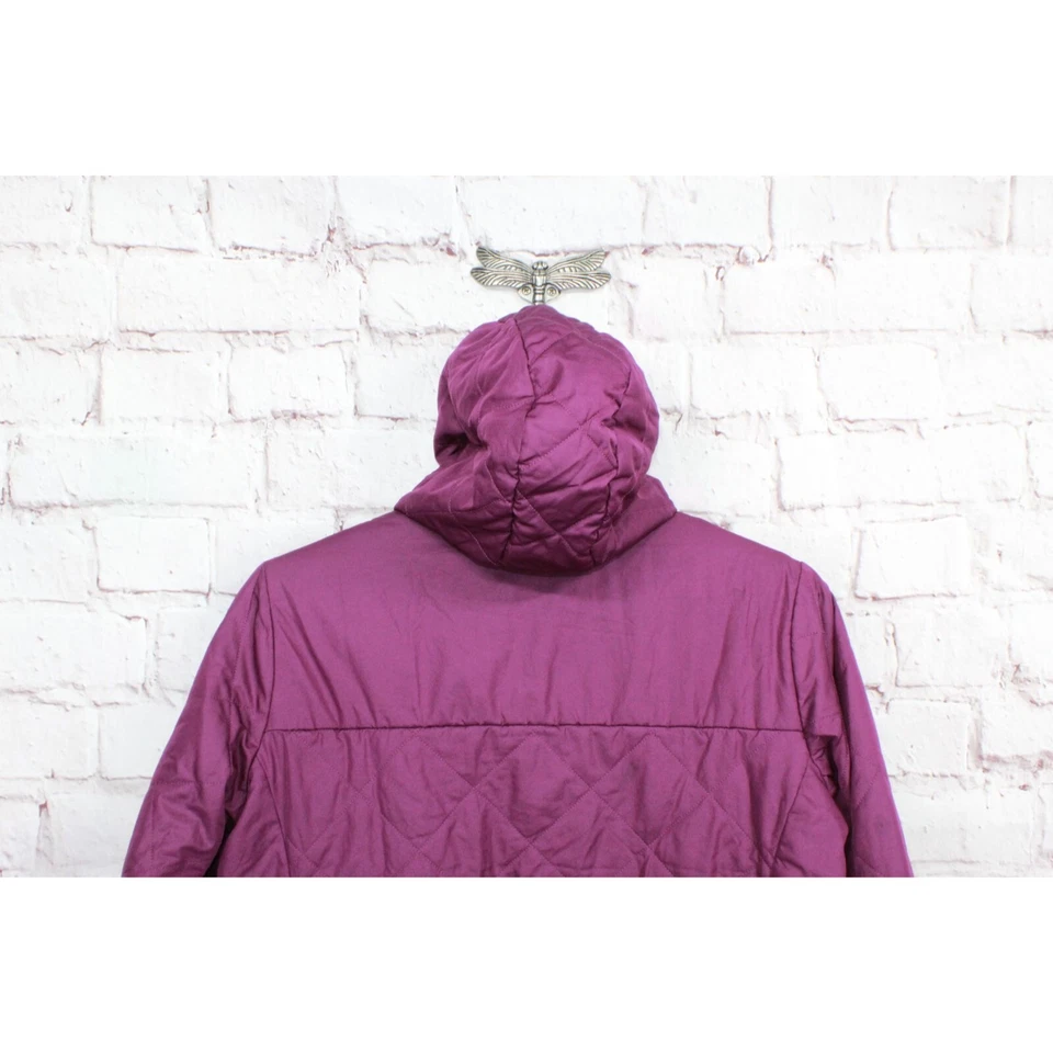 **Chaqueta reversible LL Bean Mountain Bound aislada ciruela uva magenta para niñas Foto 4 de 4