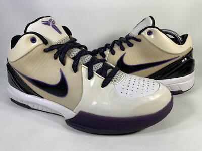 Nike Zoom Kobe 4 Inline 2008 Black White Purple Mens Size 8 Nike Zoom Kobe 4 Inline 2008 Black White Purple Mens Size 8