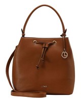 L.Credi Ebony Hobo Schultertasche Tasche Cognac Hellbraun Neu