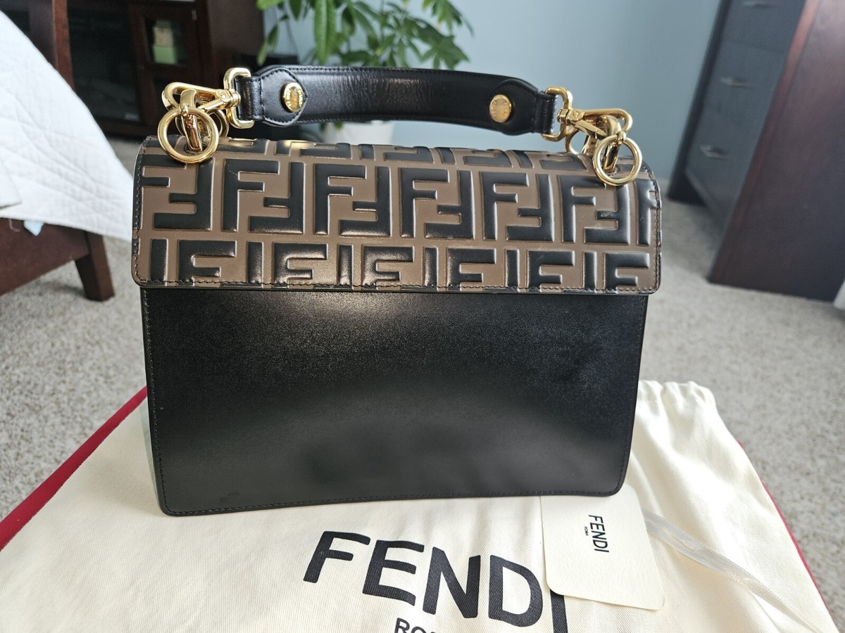Fendi Kan I Bag Zucca Embossed Leather Medium | eBay Fendi Kan I Bag Zucca Embossed Leather Medium | eBay