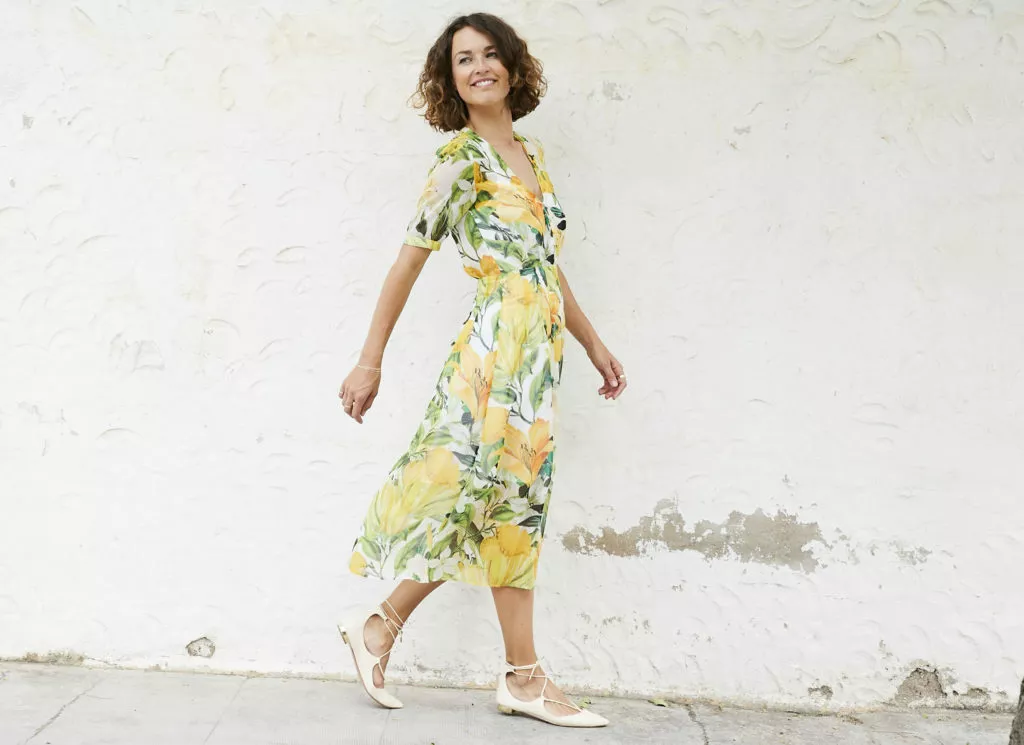 Short chiffon top dress h&m