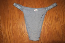M VINTAGE    VICTORIA'S SECRET PINK    COTTON 91 BRAZILIAN LOGO STRAPS PANTIES