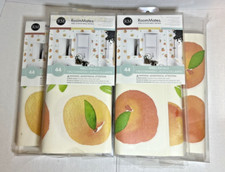 RoomMates Peach Peel and Stick Wall Decals RMK4583CS 4 Packs - 2 Partially Used