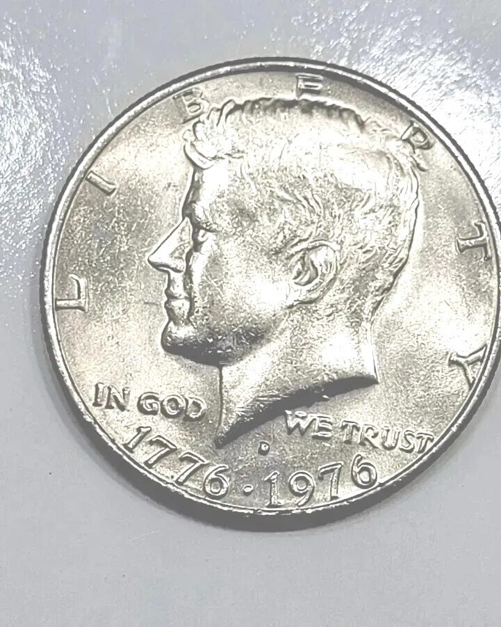 1776-1976 Bicentennial kennedy half dollar Double Die