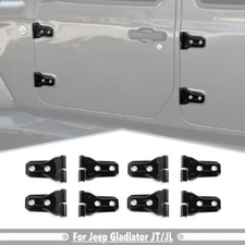 For 2018-2025 Jeep Gladiator JT/Wrangler JL ABS Black Door Hinge Cover Trim Set