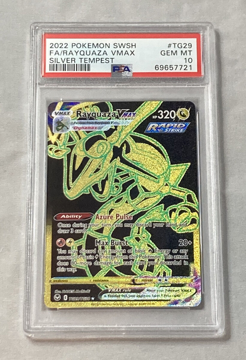 2022 Pokemon SWSH Full Art Rayquaza Vmax Silver Tempest 2022 Pokemon SWSH Full Art Rayquaza Vmax Silver Tempest