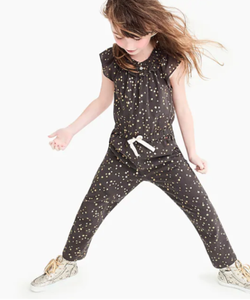 girls gold jumpsuit