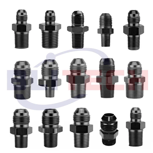 1/2/4PCS AN4 AN6 AN8 AN10 AN12 Straight Male Flare Fuel Hose End Fitting Adapter
