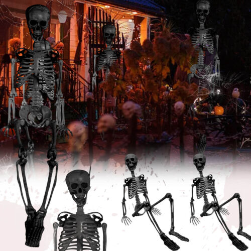Halloween Skeleton Prop Full Size Scary Skeleton Mannequin Decoration New - Picture 1 of 10