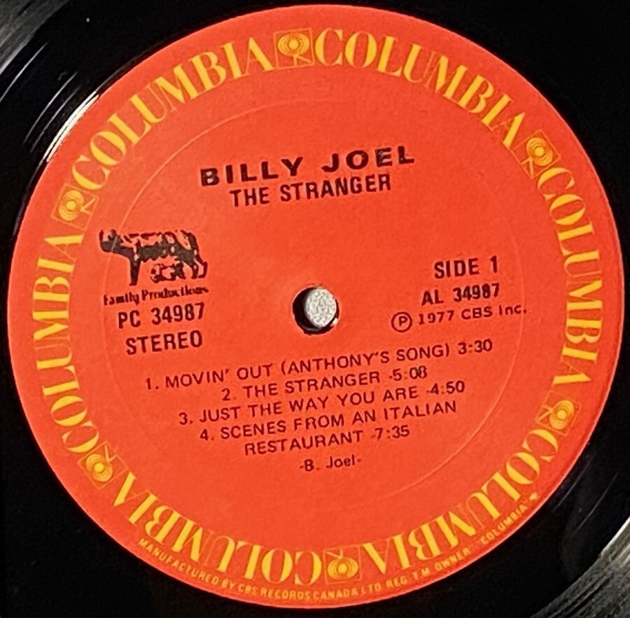 LP BILLY JOEL The Stranger (ORIG Vinyl, COLUMBIA, PC 34987 LP BILLY JOEL The Stranger (ORIG Vinyl, COLUMBIA, PC 34987