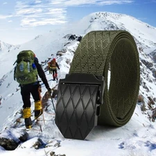 Fashion Trendy Belts Men High Quality Alloy Buckle Adjustable Tactical Belt