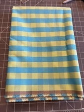 GREAT VALUE--QUALITY-BLUE/GREEN PLAID WOVEN HOME DECOR UPHOLSTERY--2 YARDS x 58"