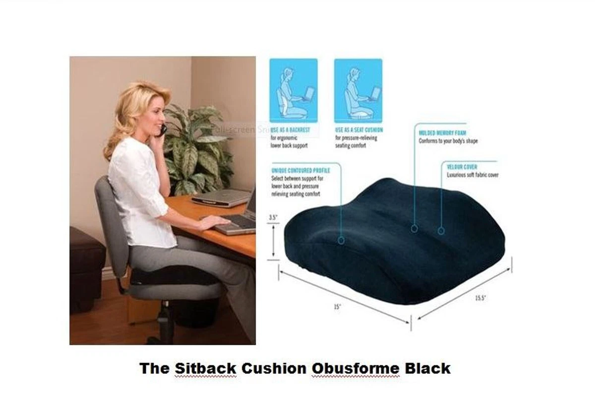 The Sitback Cushion Obusforme Black