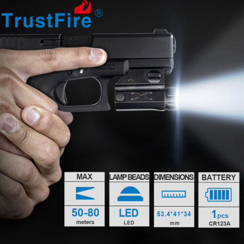 Trustfire Taktische LED Pistolenlicht Pistole Taschenlampe Jagdlicht für Glock W - Bild 1 von 16