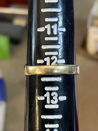 Anello uomo muratore oro giallo blu loggia 10 carati Kinsley & Sons 8,1 gr misura 12 1/4 - Foto 9 di 9