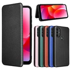 For Motorola Moto  Carbon Fiber Stand Leather Wallet Phone Case Cover