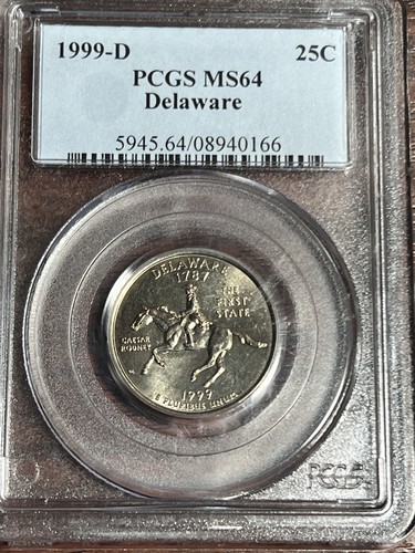 1999 D PCGS Certified MS64 Delaware 25C SQ1158 - Picture 2 of 5
