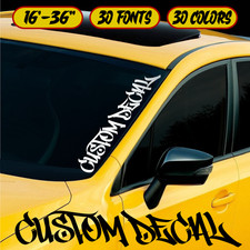 Custom Side Windshield Sticker Car Truck Rear Window Decal Banner Bottom Rocker