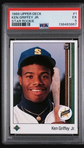 Ken Griffey Jr 1989 Upper Deck PSA 5 Star Rookie #1 Iconic Card RC