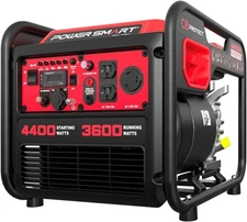 4400W Portable Inverter Generator, Gas Powered with CO Sensor, Quiet Lightweight