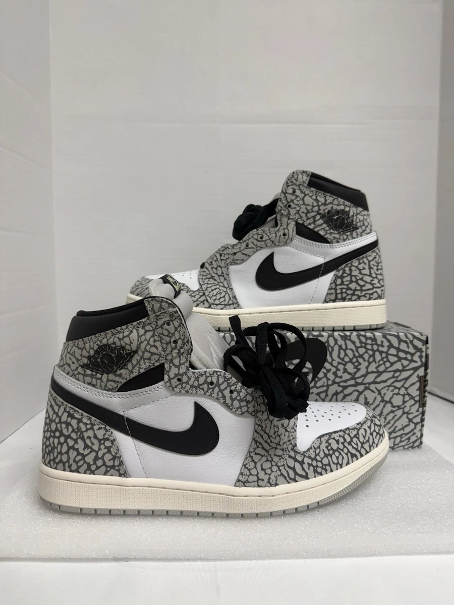 Preços baixos em Jordan 1 Retro OG High White Cement | eBay