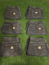 LOT OF 6 42x30 Carhartt FR 280-83 Flame Resistant Men Blue Work Jeans