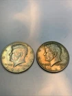 2 Coins Lot- 1964-D And 1964-P Kennedy Half Dollars Circulated