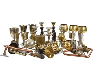 Job Lot 8.2KG Mixed Metal Bundle Houseware Décor & More Vintage