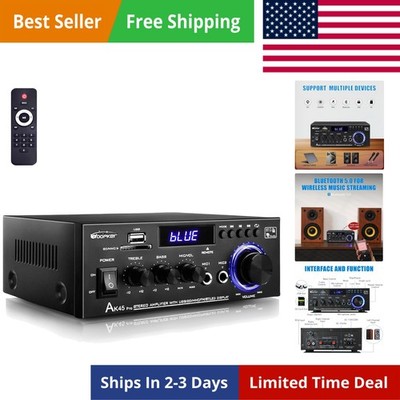 AK45 Pro Amplifier Home Audio Stereo Receivers with Bluetooth 5.0,Max 400W,2....