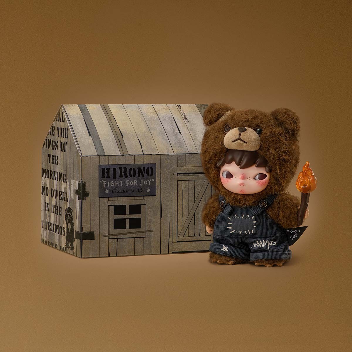 Hirono Living Wild Fight for Joy (本物) Authentic) Pop Mart Hirono Living Wild-Fight for Joy Plush