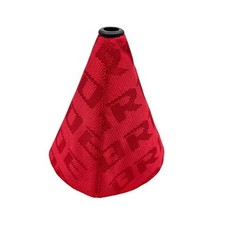 Car Shift Knob Dust Cover, Shift Boot Cover, Hyper Fabric Manual/Automatic Red