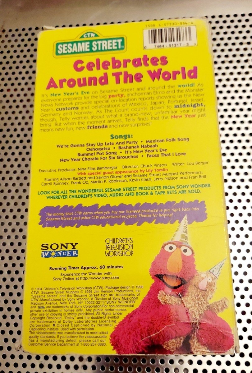 VHS Sesame Street Celebrates Around the World 97 Children's