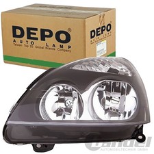 DEPO H1 H7 PY21W W5W FARI NERI CROMATI SINISTRI ADATTI PER RENAULT CLIO