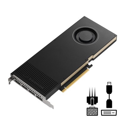 PNY RTX A4000 16GB GDDR6 Single Slot OEM Graphics Card 4x MiniDP PCIe