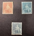 Mauritius Old Postage Collectible Stamps #7,8,22 1849-62 Mint No Gum/MH(8)
