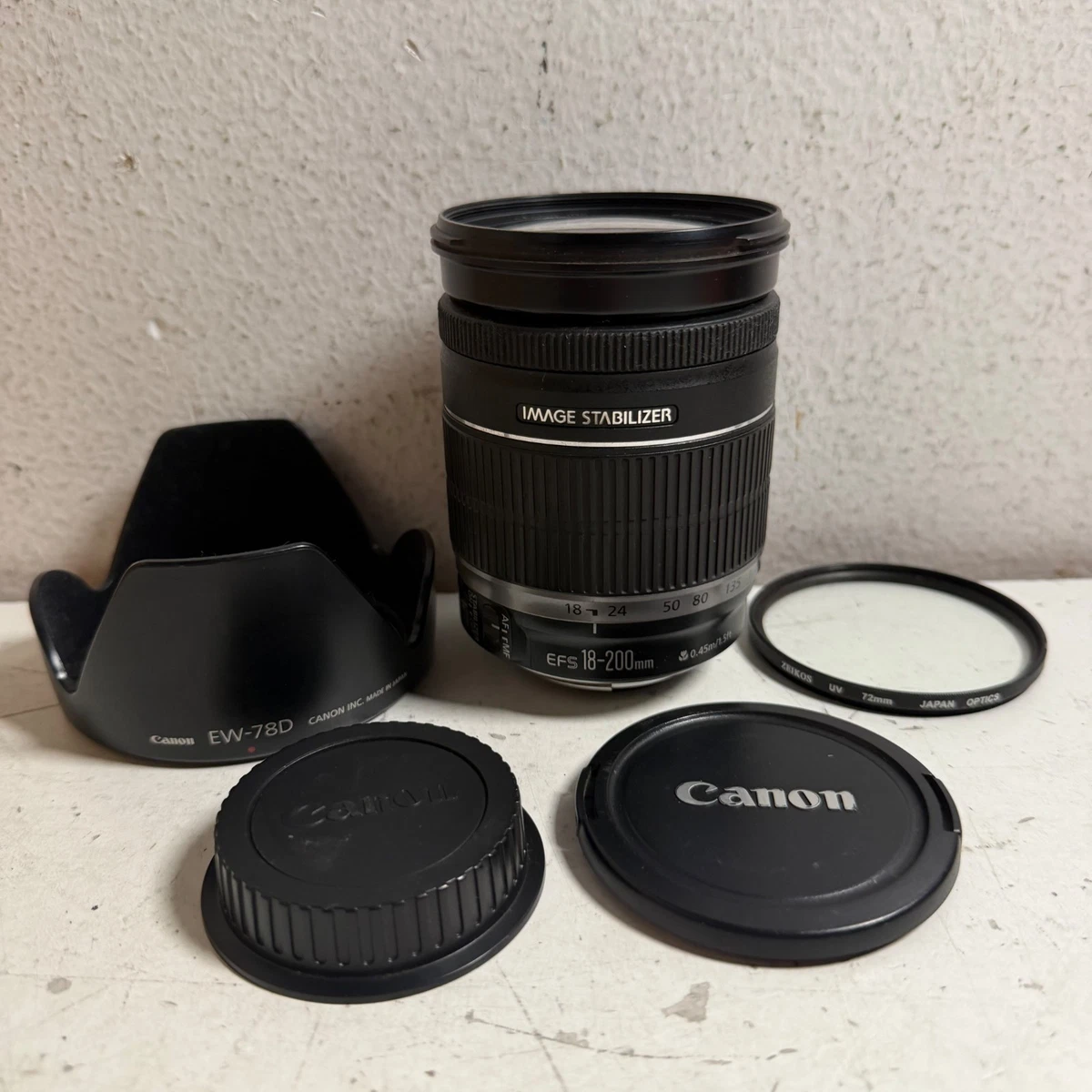 Canon EF-S 18-200mm Focal Image Stabilization Camera Lenses for
