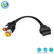 OBD2 Convert Adapter for Dyna 4Pin&6Pin 2in1Diagnostic Cable for Harley Davidson