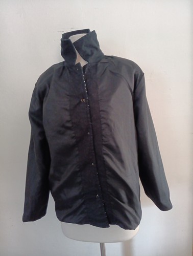 Moka Jacket Bright Yellow Sunflowers Black Women's Size Medium - Picture 9 of 11