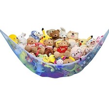 Jumbo Toy Hammock, Powkoo Extra Large Toy Hammock Storage Net Organizer for