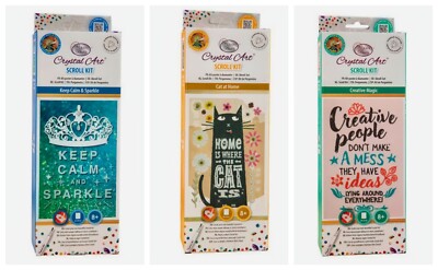Craft Buddy - Crystal Art - Mini Crystal Art Scroll Kit - Multibuy Rabatt